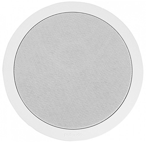 Polk Audio MC60 2-Way in-Ceiling 6.5 Speaker (Single) | Dynamic Built-in Audio | Perfect for Humid Indoor/Enclosed Areas | Bathrooms, Kitchens, Patios (White)