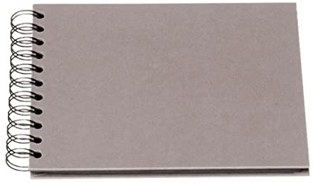 Rössler Papier 1329452490 - S.O.H.O. Wire-O-Fotoalbum 195 x 145 mm, 40 schwarze Seiten, Taupe, 1 Stück