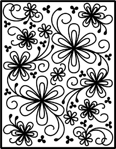 Spellbinders I2-1015 Impressabilities Flower Silhouette Template to Emboss/Deboss
