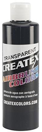 Createx Colors 5132-08 Paint for Airbrush, 8 oz, Transparent Black