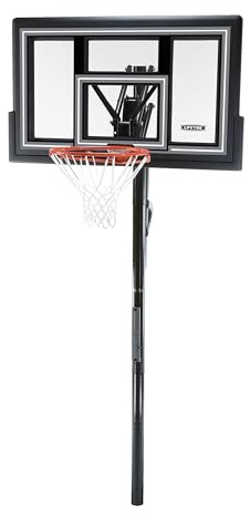 Lifetime Adjustable In-Ground Basketball Hoop, Action Grip Height Adjustment 7.5-10 Ft, 50-Inch Shatterproof Fusion Backboard, Slam-It Rim, Powder-Coated Steel Pole