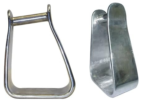 AJ Tack Aluminum 3 Angled Roper Stirrups
