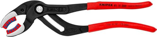 KNIPEX Siphon- und Connectorenzange SpeedGrip mit rutschhemmendem Kunststoff überzogen schwarz atramentiert 250 mm 81 11 250