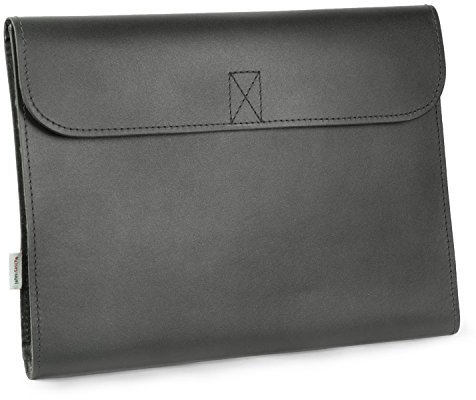 Jahn-Tasche – A4 Dokumentenmappe/Dokumententasche, aus Leder, Schwarz, Modell 1040