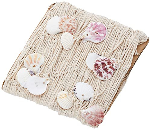 Out of The Blue Deko-Fischnetz mit Muscheln - Maritimes Netz ca. 100x200 cm für Wand- & Tischdeko - Perfekt für Strand-, Piraten- & Meeres-Motto - Leichtes Dekonetz für Zuhause & Garten