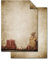 Logbuch-Verlag 50 Blatt Weihnachtsbriefpapier Briefpapier Weihnachten VINTAGE 100g DIN A4 natur braun alt Kopierpapier