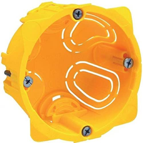 Legrand 080061 Boîte MonoPoste Batibox Cloisons Sèches pour Appareillage à vis ou à Griffe 1 Poste, 60mm Profondeur, Lot de 20