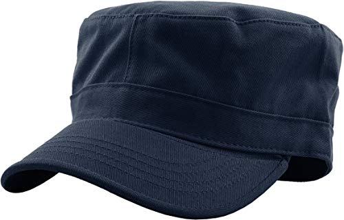 KBETHOS KBK-1464 NAV XL Cadet Army Cap Basic Everyday Military Style Hat (Now with STASH Pocket Version Available)