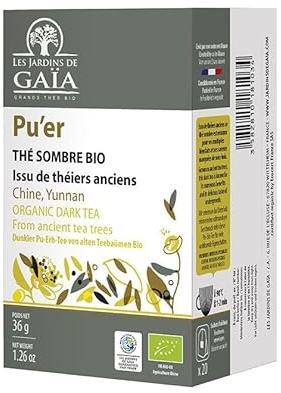 Infusettes de Thé noir Pu Erh - boîte 36g