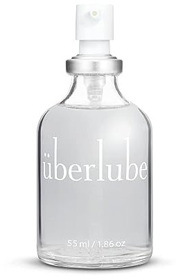 Überlube Luxury Lubricant | Latex-Safe Natural Silicone Lube with Vitamin E | Unscented, Flavorless, Zero Residue, Works Underwater - 55ml