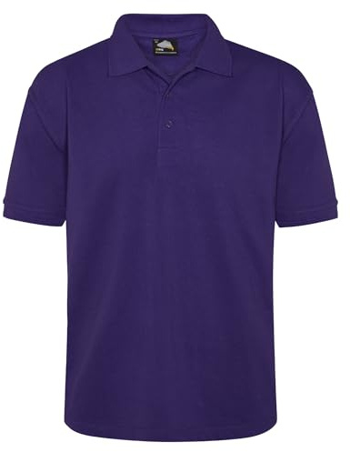 ORN Polo Shirt for Men Adult, Heavyweight Polo T-Shirt for Work & Casual Wear, Hard-Wearing Premium Quality Mens Workwear Poloshirt, 1150-Purple,4XL