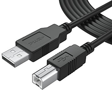 6Ft Long Cable USB 2.0 Type-A to Type-B High Speed Cord for Audio Interface, Midi Keyboard, USB Microphone, Mixer, Speaker, Monitor, Instrument, Strobe Light System Laptop Mac PC