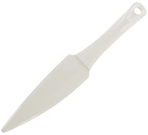 Zenker 41137 Spatule Blanche de pâtisserie, spatule à pâtisserie, Pelle à gâteaux, Plastique, Blanc, 24,5 x 4 cm