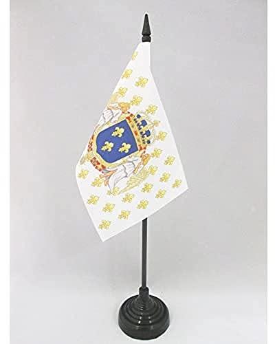 AZ FLAG Bordsflagga Konungariket Frankrike änglar 15x10 cm Plastfot