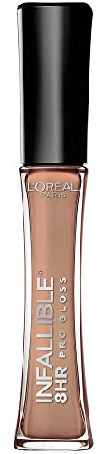 L’Oreal Paris Makeup Infallible 8 Hour Hydrating Lip Gloss, Coral Sands, 0.21 Fl Oz