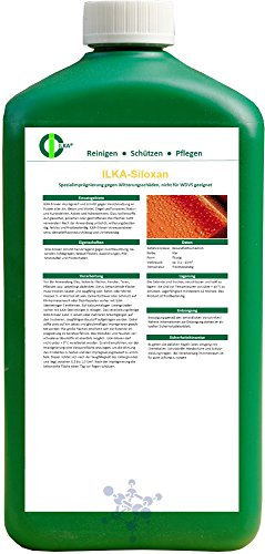ILKA® - imprégnation spéciale siloxane | 1L | Imprégnation de pierres et façades | hydrofuge et anti-salissures | contre les taches d'eau, les efflorescences, les infestations de champignons et de mousses, les dommages causés par le gel | EFFET LOTUS !