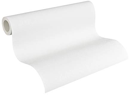 A.S. Création 248718 2487-18 - Carta da parati in tessuto non tessuto, 10,05 m x 0,53 m, colore: Bianco