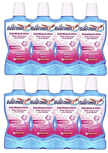 Odol-med3 Mundspülung Zahnfleisch Aktiv 500 ml, 8er Pack (8 x 500 ml)