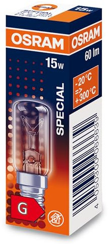 Osram Special 15W SPC. T16/54 klar E14 SES Kühlschranklampe 15 Watt 230V Neu Ovp