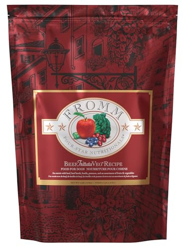 Fromm Four-Star Nutritionals Beef Frittata Veg Dog Food - Premium Dry Dog Food - Beef Recipe - 4 lb