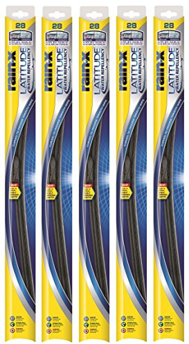 Rain-X 5079283-2-5PK Latitude 2-IN-1 Water Repellency Wiper Blade, 17 (Pack of 5)