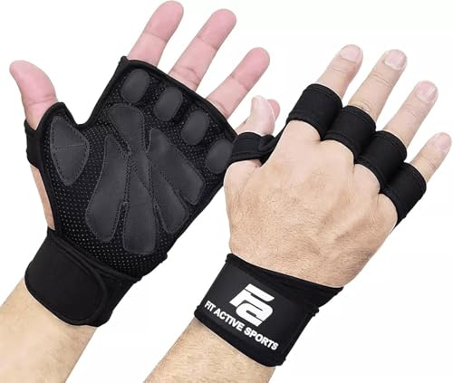 Fit Active Sports Gym Workout Gloves for Men Women Weight Lifting | XL