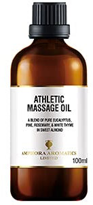 Amphora Aromatics Athletic Massage Oil 100ml - Glass