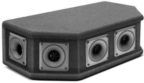 Pyle Audio Speaker System 6-Way, 300 W Peak / 150 W RMS, Full-Range Speakers with Piezo Tweeter, 8 Ohm Impedance, High-Power Car Stereo Speakers, Black Carpeted Enclosure