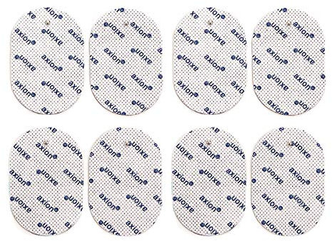 8er Set ovale Elektroden-Pads - kompatibel mit EMS- & TENS-Geräten von Panasonic