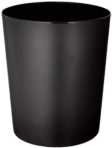 Läufer 26516 Papierkorb Allrounder 13 Liter, schwarz, runder Mülleimer, stabiler Kunststoff, Inhalt 13L, Abfalleimer, auswaschbar