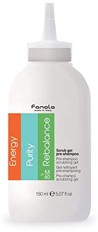 Fanola Pre-Shampoo Dermopurifying Scrub Gel, Scalp Treatment Stimulating Exfoliant Anti-Grease and Anti-Dandruff, 150