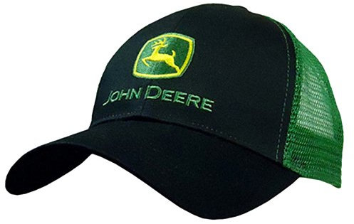 John Deere Men's Logo Contrast Mesh Back Core Baseball Cap