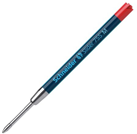 Schneider instrumentos de escritura bolígrafo rellenar deslizante 755, M, rojo
