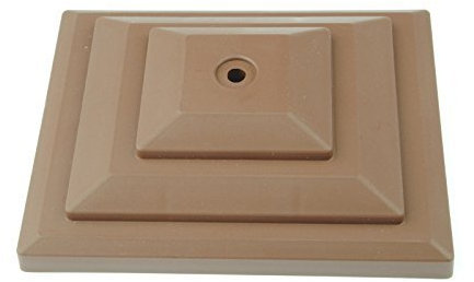 10 x Linic Plastic Fence Post Caps for a 4 X 3 (100mm x 75mm) Fence Post, Brown, Rot Proof. (GT0054). UK Made. Free UK Postage