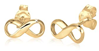 Elli Ohrringe Damen Infinity Stecker Filigran in 925 Sterling Silber