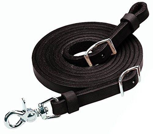 Weaver Leather Roper Rein, Black, 5/8 x 7'