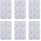 Unbekannt RICOLOR 12076 Frühstücksbrettchen Indisch Blau, HPL, 23,5x14,5cm, blau/weiß (6er Pack)