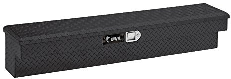 UWS TBSM-60-BLK Black Aluminum Side Mount Box with Beveled Insulated Lid