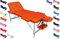 Polironeshop Europa – Massageliege aus Aluminium, Verstellbare Massagebank und Tattooliege, Ergonomisch und Stabil für professionellen Einsatz (Orange)
