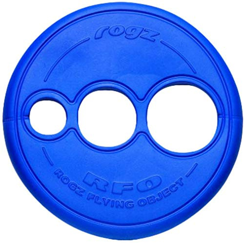 ROGZ RF01-B Flygande objekt hund kasta skiva leksak/kasta leksak/frisbee, blå