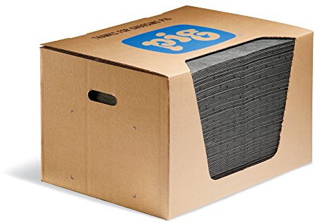 PIG Mat | Oil Absorbent Mat | 15 W x 20 L | Lightweight Pads | Absorbs Up to 14 oz per pad | 200 | MAT135