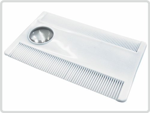 Nissenkamm Läusekamm Flohkamm Hundekamm Fellpflege Kamm, mit Lupe, Kunststoff *Top-Qualität zum Top-Preis*