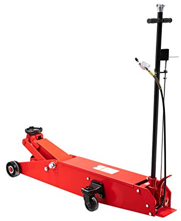 Sunex 6614, Air Hydraulic Floor Jack, 10 Ton Capacity, Two Methods of Operation, Hydraulic Power Unit, 3 Position Handle Lock , Wiper Seals, Rust Prohibition, Rear Kick Plate, Easy Maneuverability, Heavy Gauge Steel Side Plate, Bypass and Overload Valves,