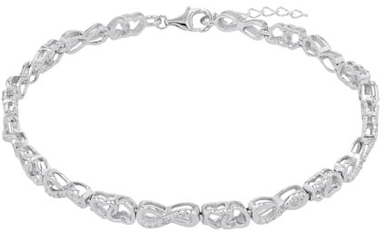 amor Armband für Damen, Sterling Silber 925, Zirkonia (synth.)