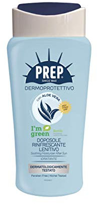 PREP, Crema Solare Doposole, per Viso e Corpo Idratante e Lenitiva, Prolunga Abbronzatura, con Aloe Vera, Burro di Karité e Vitamina E, 200 ml