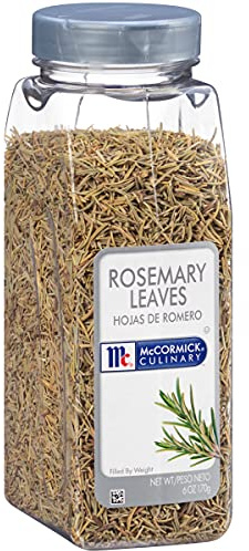 McCormick Culinary Dried Rosemary Leaves, 6 oz - One 6 Ounce Container of Dried Rosemary Herbs Perfect for Seasoning and Spices Blends for Grilling and Cooking