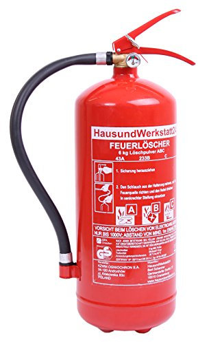 Hochleistungs-Feuerlöscher Pulver GP-6X ABC 6kg 9LE Dauerdrucklöscher