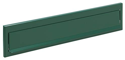 ARREGUI C617 Briefeinwurf-Klappe aus verzinktem Stahl, Einwurfblende, 34,2 x 7,3 cm, grün, 7,3 x 34,2 cm