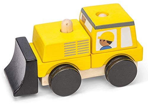 Le Toy Van Wooden Bulldozer Stacker