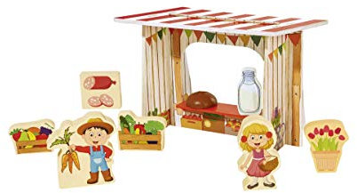 PLAYTIVE® JUNIOR Spielkulisse (Marktstand)